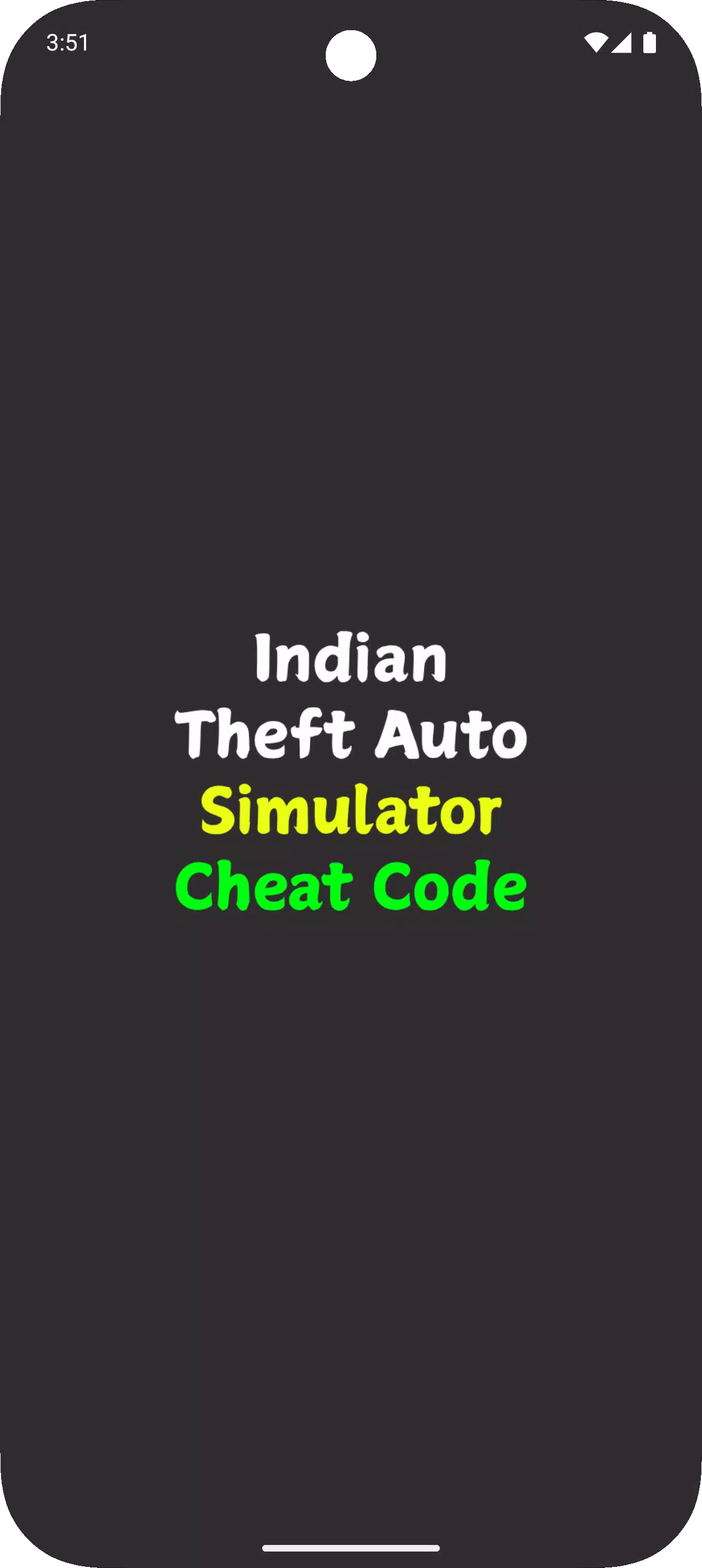 Indian Theft Auto Cheat Codes