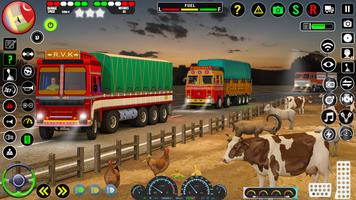 インドのトラック貨物ゲーム 3D ポスター