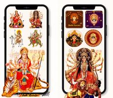 All God Stickers Navratri Mata Cartaz