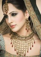 Maquillage de mariée indienne Affiche