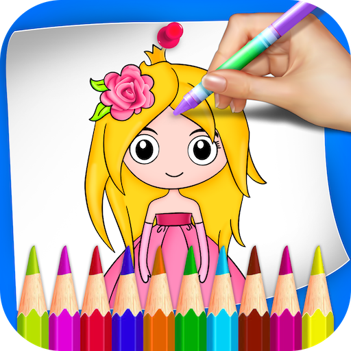 Princess Coloring Book & Drawi
