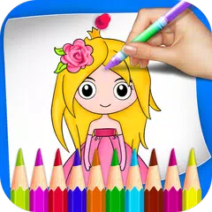 Princess coloring book for kid