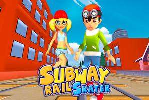 پوستر 3D Subway Rail Run Surfers