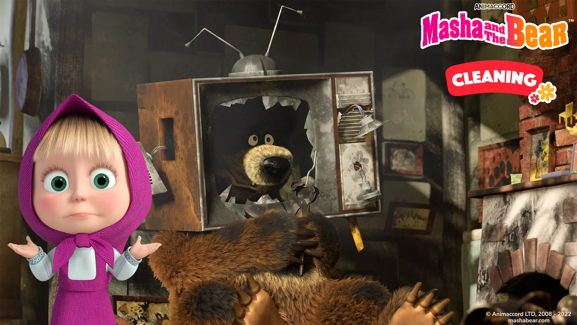 Masha and the Bear: Cleaning APK للاندرويد تنزيل