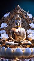 Lord Buddha Wallpaper -Offline ภาพหน้าจอ 1