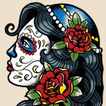 Tattoo Pixel Coloring Art