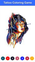 Tattoo Pixel Coloring Art الملصق