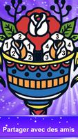 Tattoo Pixel Coloring Art Affiche