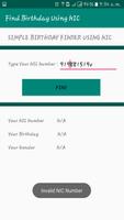 برنامه‌نما Birthday Finder Using NIC عکس از صفحه
