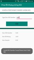 Birthday Finder Using NIC স্ক্রিনশট 3