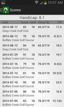 Golf Handicap Calculator Tracker Free- World Rules 海报