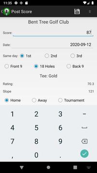 Golf Handicap Calculator Tracker Free- World Rules 截图 1