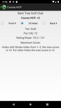 Golf Handicap Calculator Tracker Free- World Rules 截图 4