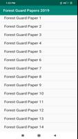 Forest Guard Papers 2019 پوسٹر