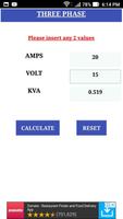 KVA Calculator & Converter capture d'écran 1