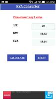 برنامه‌نما KVA Calculator & Converter عکس از صفحه
