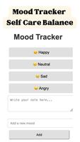 Mood Tracker Self Care Balance poster