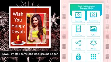 Diwali Photo Frame and Background Editor Affiche