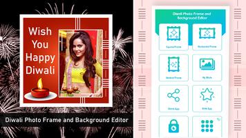 پوستر Diwali Photo Frame and Background Editor