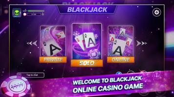 Blackjack: Online Casino Game Cartaz