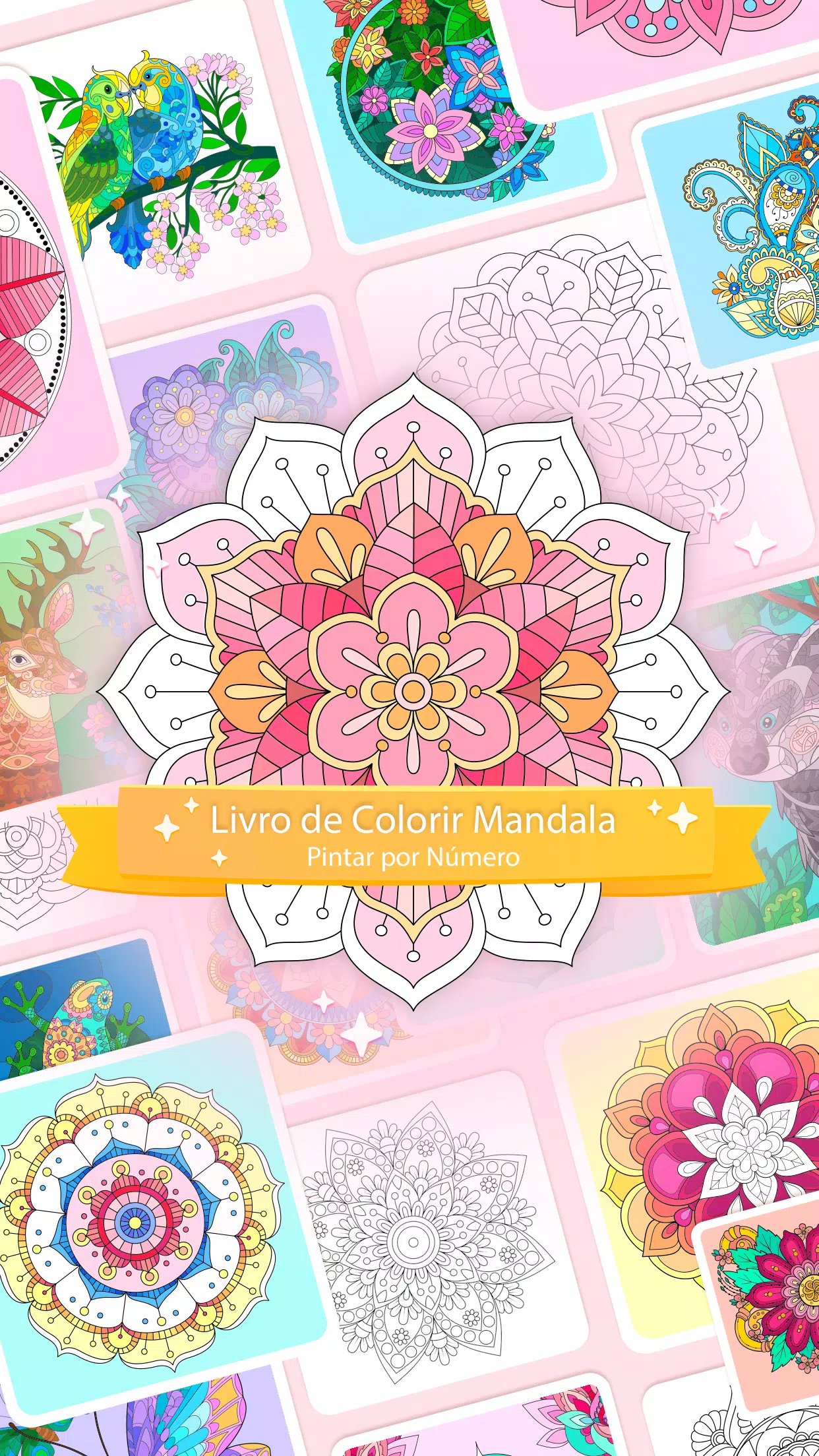 Download do APK de Mandalas para Colorir: Jogos de Pintar com Número para  Android