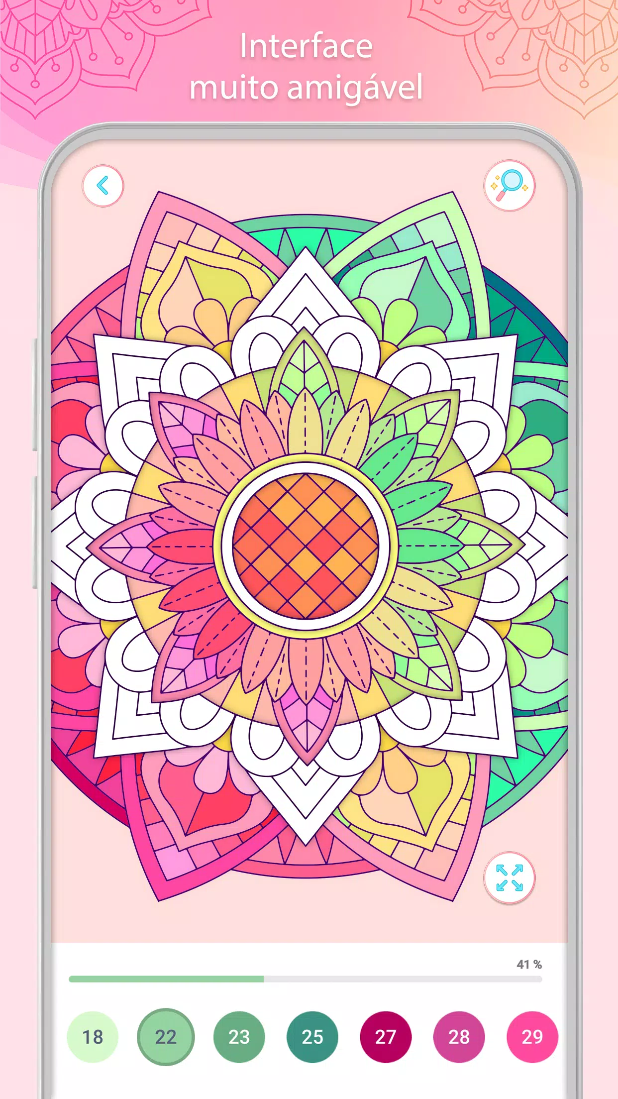 Download do APK de Mandalas para Colorir: Jogos de Pintar com Número para  Android