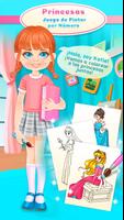 Colorear Princesas: Juegos de Pintar por Número Poster