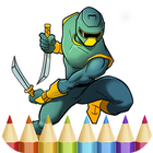 Ninja Coloring Book icône