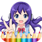 آیکون‌ Anime Manga Coloring Book