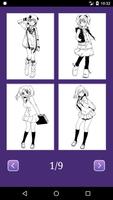 Anime Manga Coloring Book โปสเตอร์