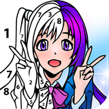 Anime Color by Number - Anime Coloring Book