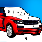 Cars Coloring by Number-icoon