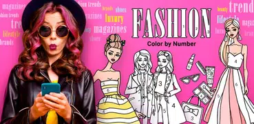 Fashion Color by Number: Fashion Coloring Book