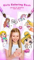 پوستر Girls Coloring Book for Girls