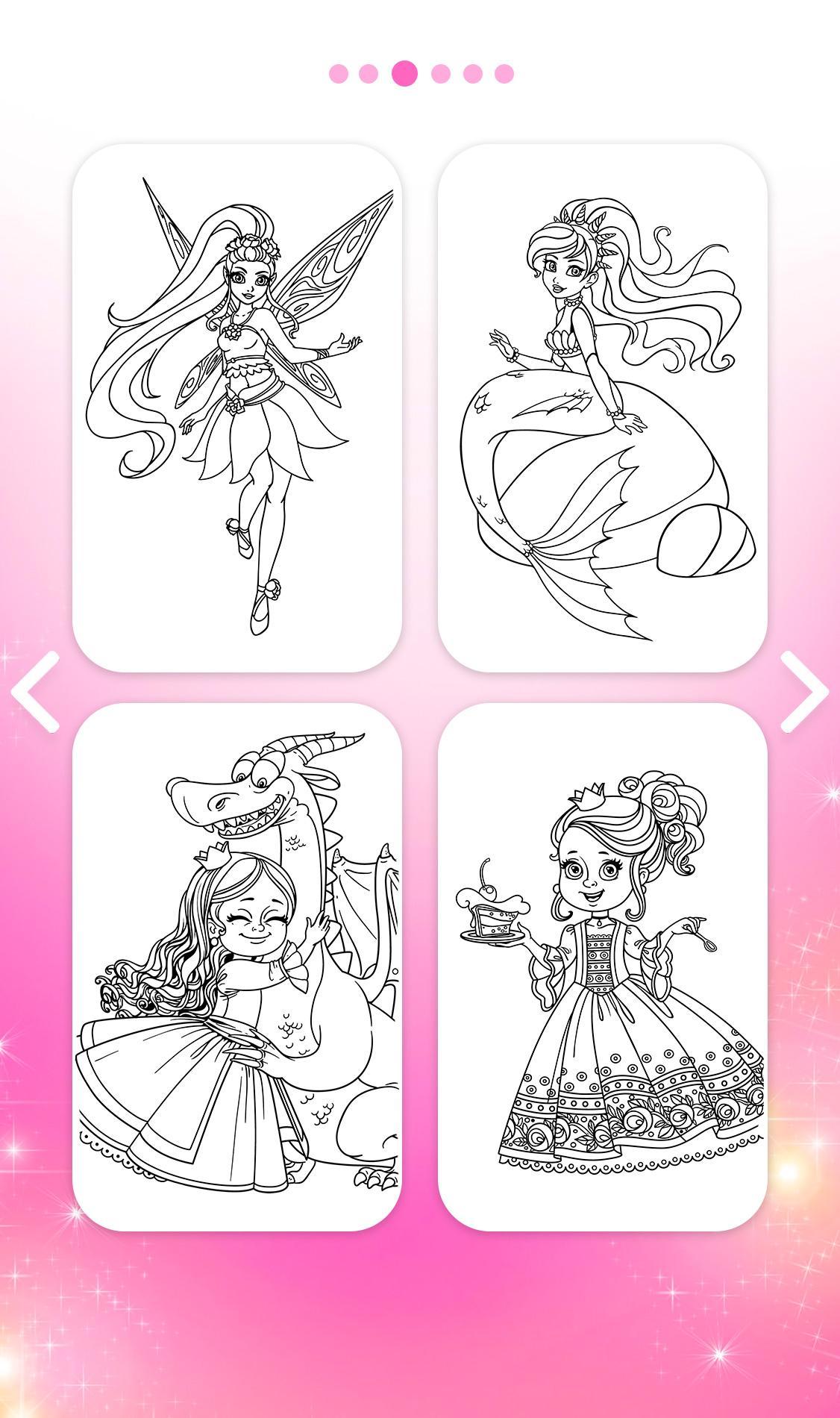 Descarga de APK de Princesas Juegos de Pintar con Números para Android