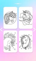 Unicornio Juegos de Pintar con Números captura de pantalla 3