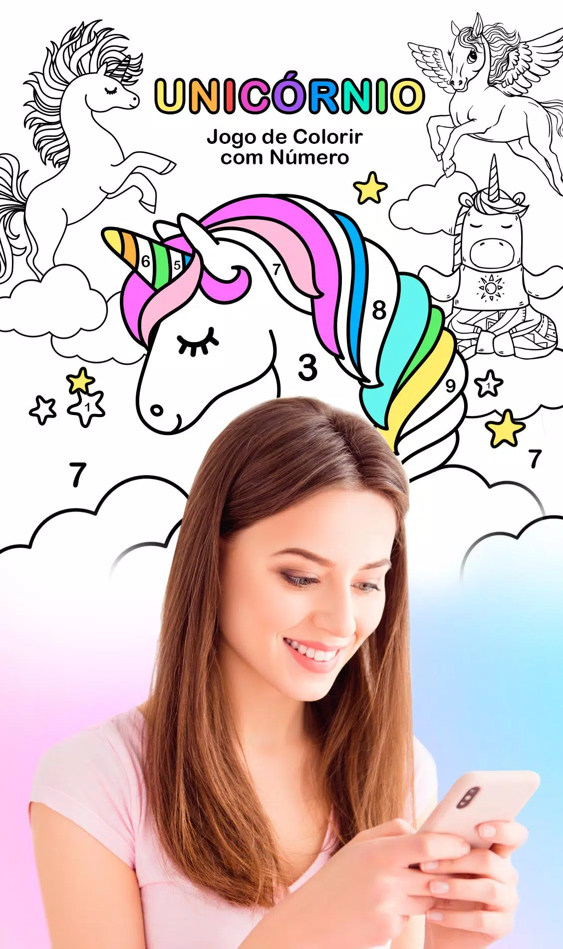 Baixe Happy Color – jogo de colorir con números no PC com MEmu