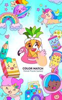 Color Match – Kawaii Puzzle Games Affiche