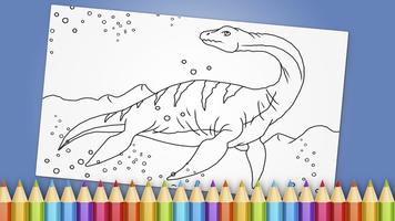 Dinosaurs Coloring Book Game capture d'écran 3