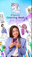 Poster Classic Coloring Book for Girls