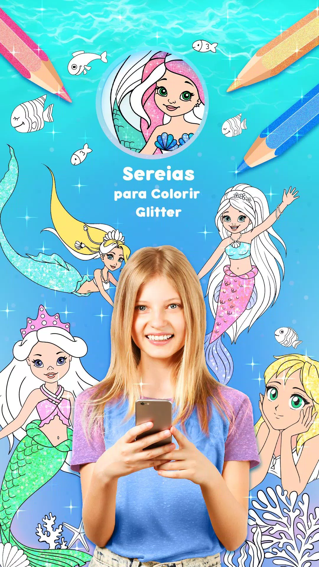 Download do APK de Unicórnio Para Colorir Glitter para Android
