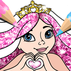 Sparkle Princess Coloring Book icône