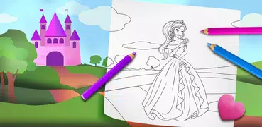 Princesas Colorear: Juegos para niñas