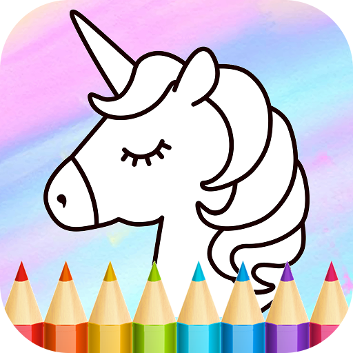 Unicorn jogo de colorir