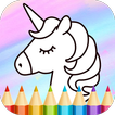 Unicorn jogo de colorir