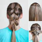 Hairstyles step by step أيقونة