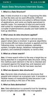 Data Structure Interview Questions imagem de tela 1