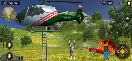 Sauvetage : jeux d'hélicoptère Affiche