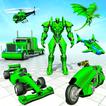 Flying Formula Car Robot Game