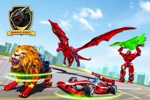 Dragon Robot - Car Robot Game Affiche